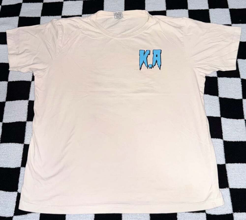 HD Design Hadas David KULI ALMA Graphic Skull Snake Tee Shirt Cream XL